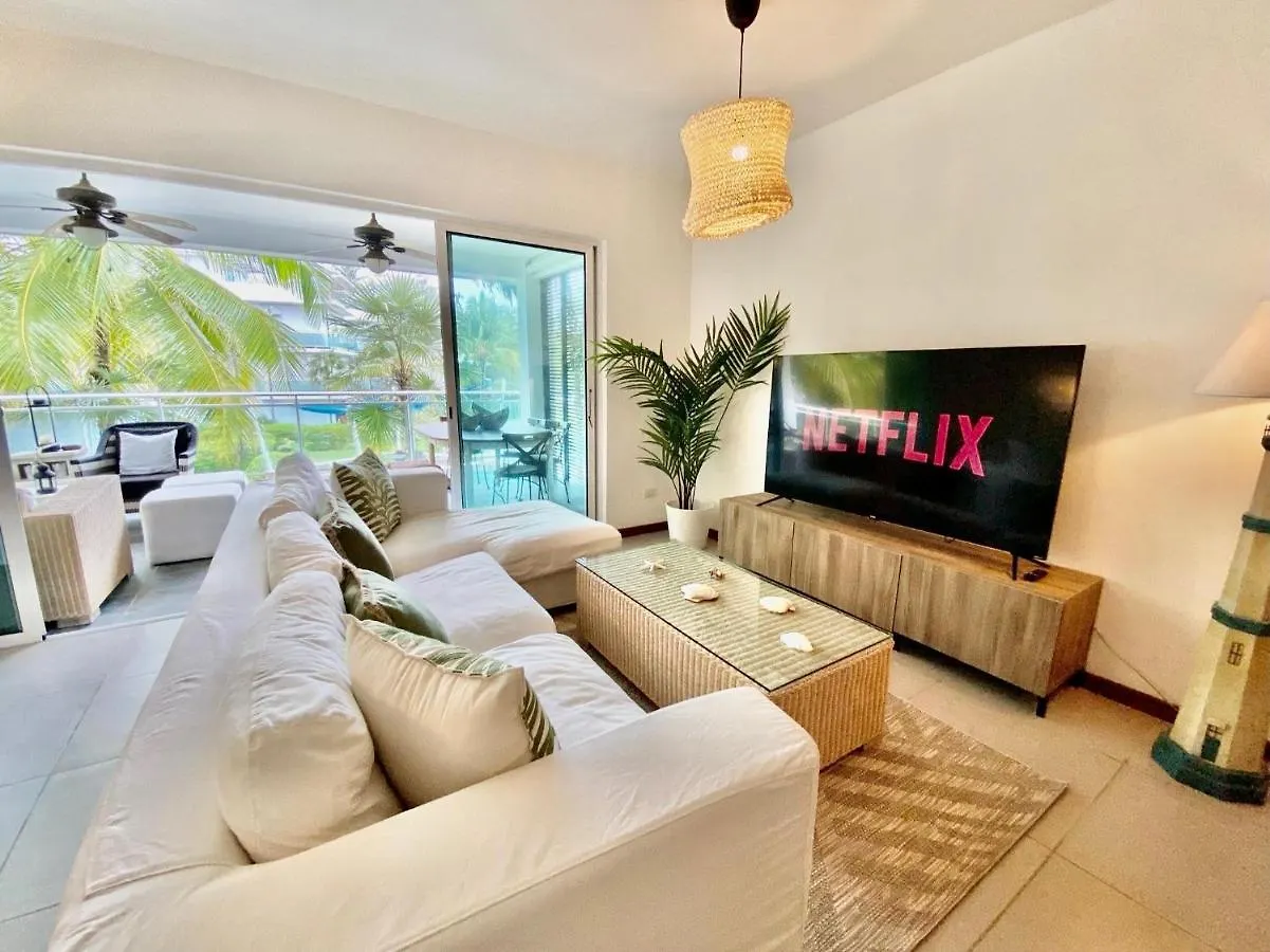 Stunning Beachfront Condo With Private Beach, Las Terrenas-El Limon